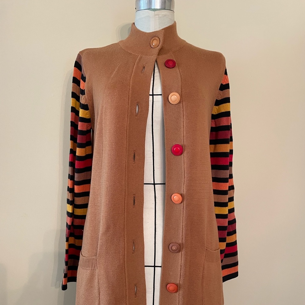 Bob Mackie Wearable Art Long Cardigan